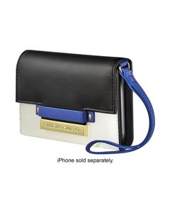 Christian Siriano - Folio Case for Apple® iPhone® 6 Plus and 6s Plus - Black/White/Blue/Gold
