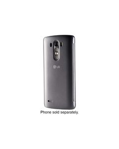 LG - Quick Circle Folio Case for LG G3 Cell Phones - Black