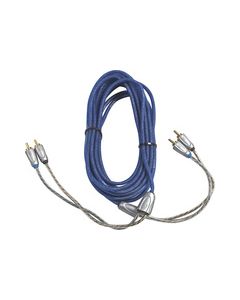 Kicker - Z-Series 16.5' 2-Channel RCA Audio Cable - Blue